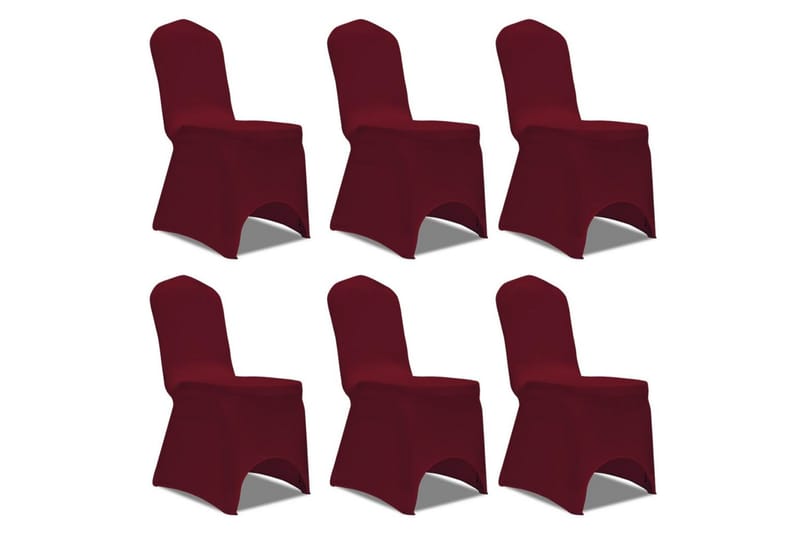 Stolklädsel Stretch Burgundy 6-pack - Textilier & mattor - Möbeltextilier - Möbelöverdrag - Stolsöverdrag
