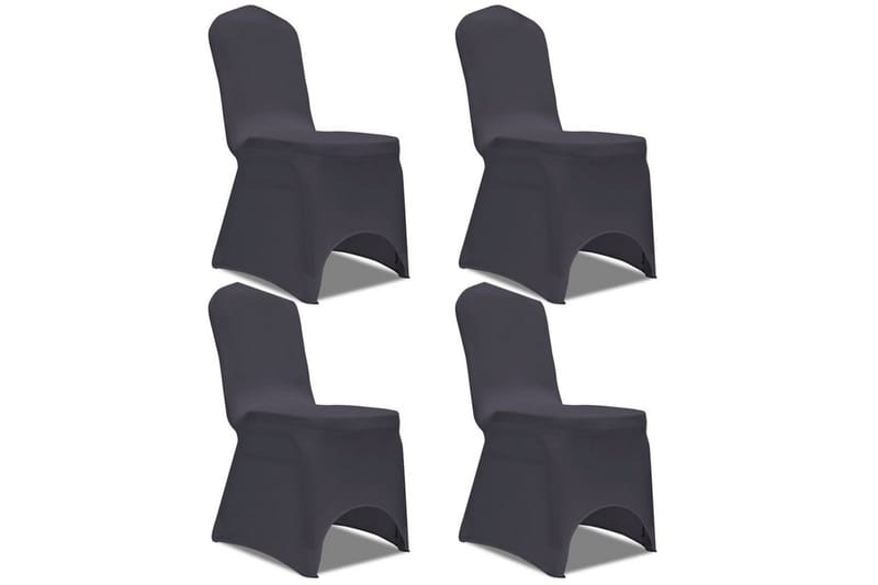 Stolsöverdrag 4 st antracit - Textilier & mattor - Möbeltextilier - Möbelöverdrag - Stolsöverdrag