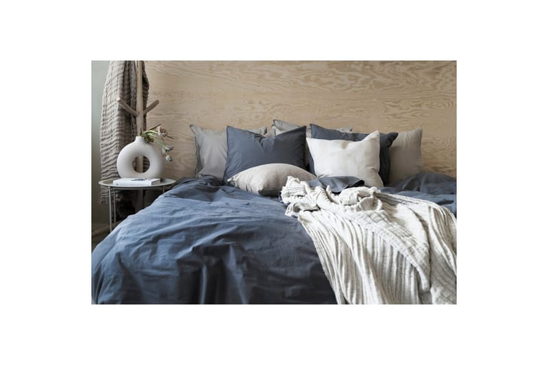 Påslakanset Dubbelsäng 3-Dels Percale - Blå - Textilier & mattor - Sängkläder - Bäddset & påslakanset - Bäddset dubbelsäng