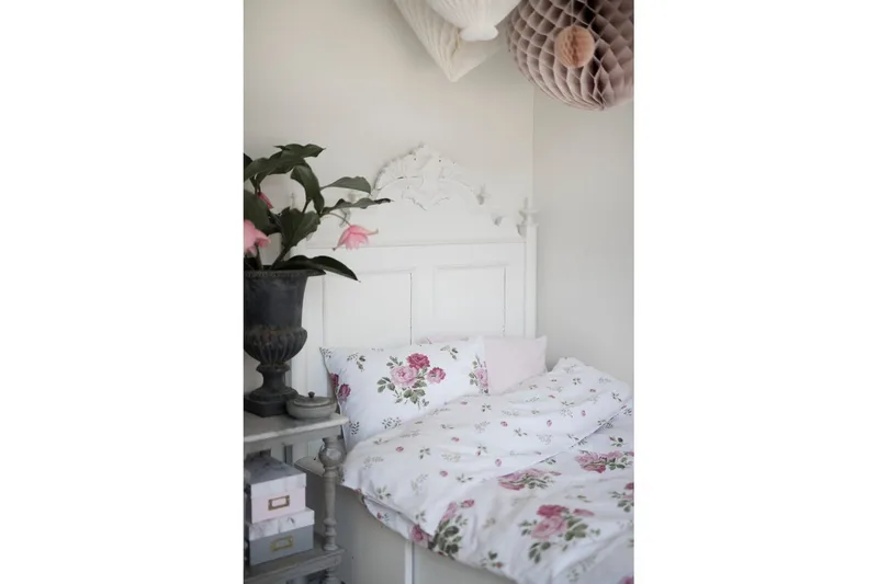 Påslakanset Enkelsäng 2-Dels New Dawn Rosa - Borganäs of Sweden - Textilier & mattor - Sängkläder - Bäddset & påslakanset - Bäddset dubbelsäng