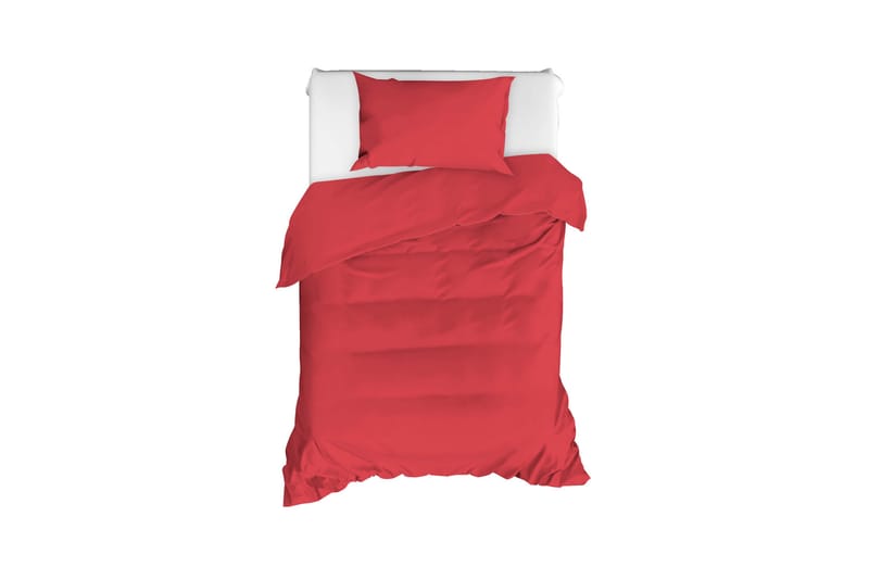 RAAMSDONK Bäddset 2-Dels 150x210/50x60 cm Röd - Bäddset & påslakanset - Bäddset dubbelsäng - Sängkläder
