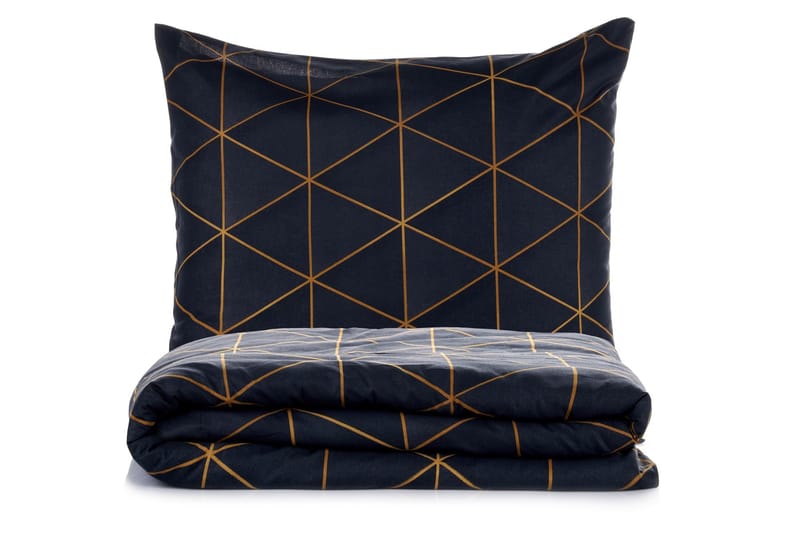 Branlor Bäddset 140x200 cm, Veta Guld Svart