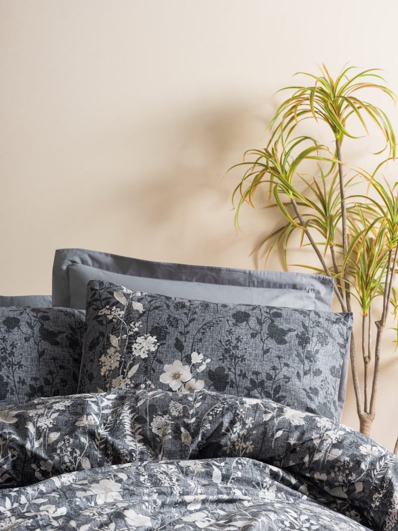 Bravenor Bäddset 240x220 cm - Antracit - Textilier & mattor - Sängkläder - Bäddset & påslakanset