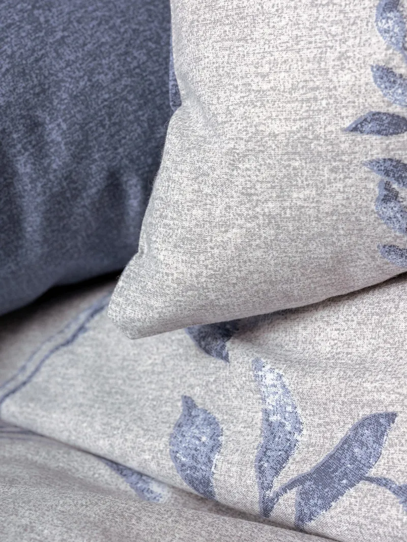 Corvanel Bäddset 240x220 cm - Mörkblå Ljusgrå - Textilier & mattor - Sängkläder - Bäddset & påslakanset