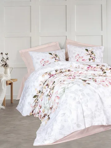 Ivara Bäddset 240x220 cm - Beige - Textilier & mattor - Sängkläder - Bäddset & påslakanset