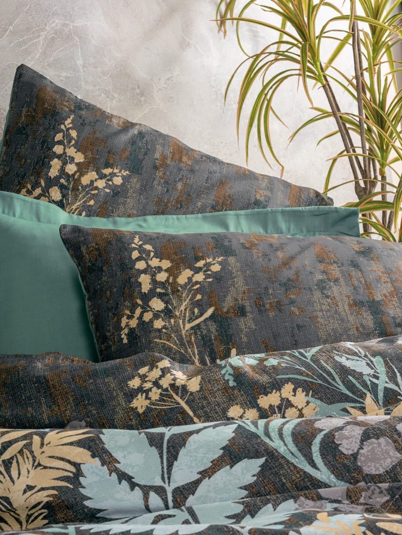Lyronis Bäddset 240x220 cm - Mint Antracit Brun - Textilier & mattor - Sängkläder - Bäddset & påslakanset