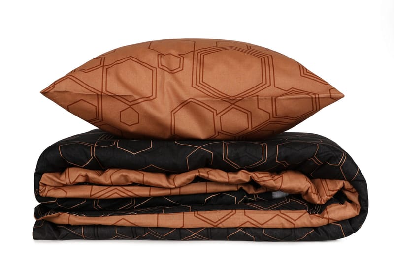 Marteby Bäddset 240x220 cm, Gryningskoppar Svart