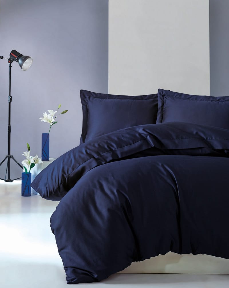 Mossala Bäddset 240x220 cm - Mörkblå - Textilier & mattor - Sängkläder - Bäddset & påslakanset