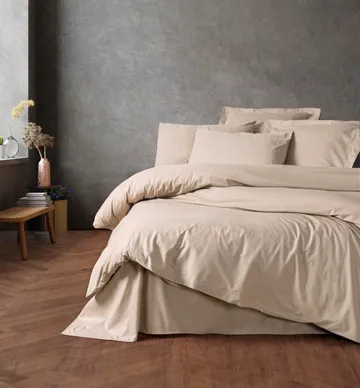 Nelam Bäddset 140x200 cm - Beige - Textilier & mattor - Sängkläder - Bäddset & påslakanset