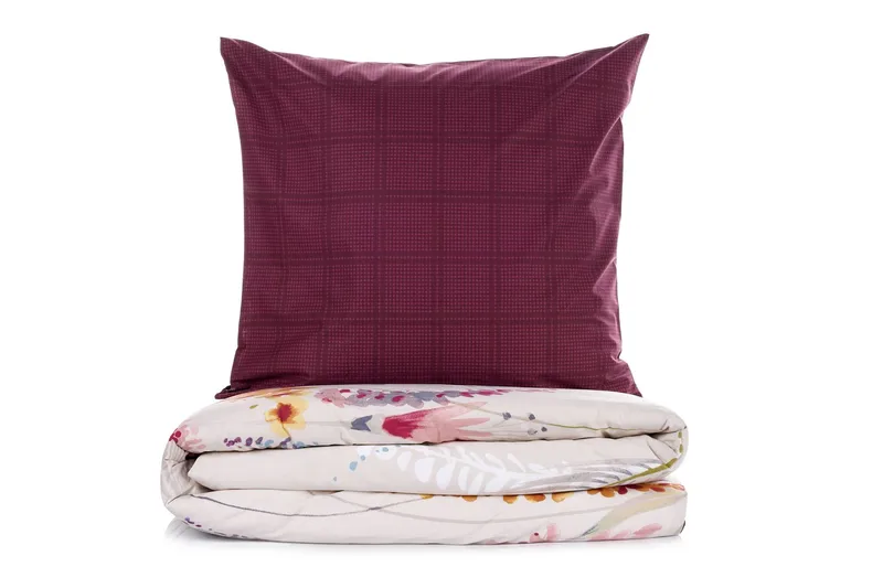 Omvyn Bäddset 240x220 cm, Klarvinröd
