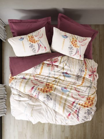 Omvyn Bäddset 240x220 cm - Klarvinröd - Textilier & mattor - Sängkläder - Bäddset & påslakanset
