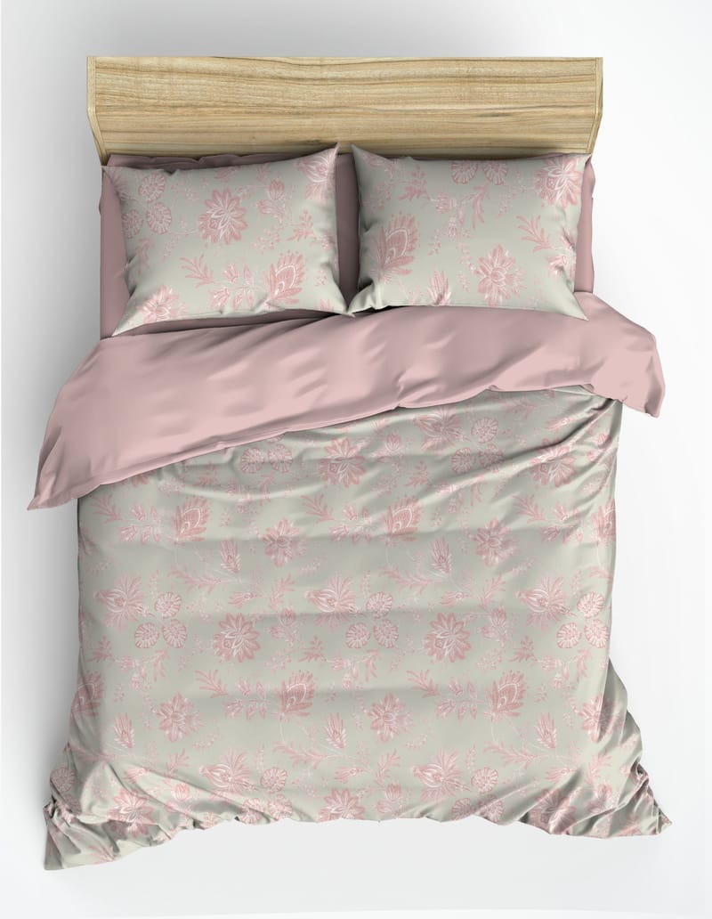 Osvian Bäddset 240x220 cm - Puder - Textilier & mattor - Sängkläder - Bäddset & påslakanset