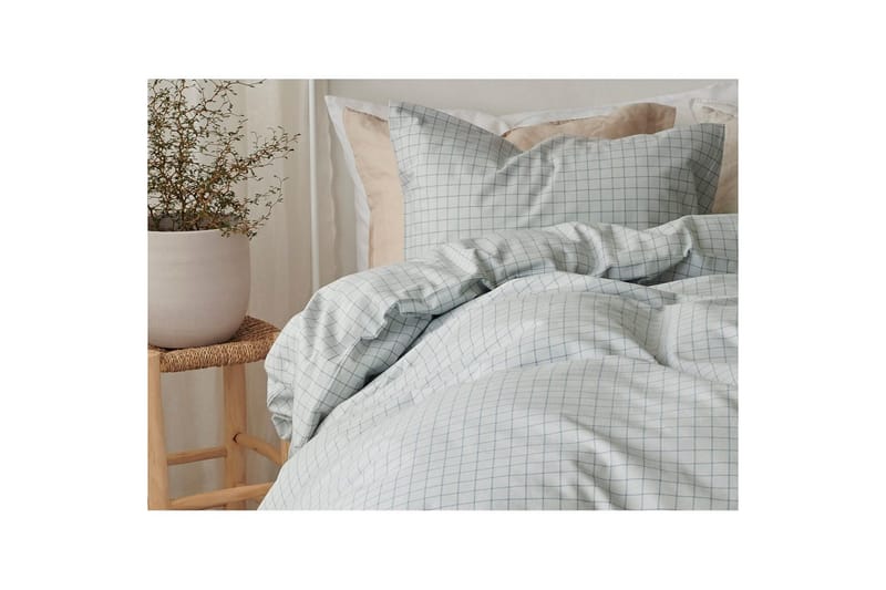 Påslakan 2-Dels Set Birger Flanell Grön - Grön - Textilier & mattor - Sängkläder - Täcke - Enkeltäcke