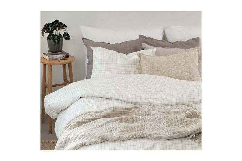 Påslakan 2-Dels Set Birger Flanell Offwhite - Offwhite - Textilier & mattor - Sängkläder - Täcke