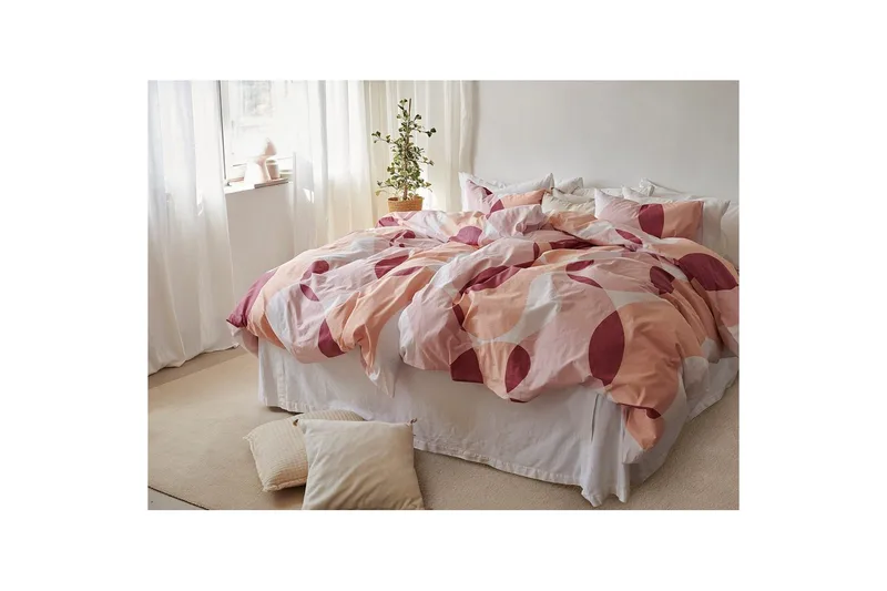 Påslakan 2-Dels Set Happy Peach - Textilier & mattor - Sängkläder - Täcke - Enkeltäcke