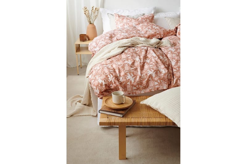 Påslakan 2-Dels Set Pomegranate Peach - Peach - Textilier & mattor - Sängkläder - Täcke