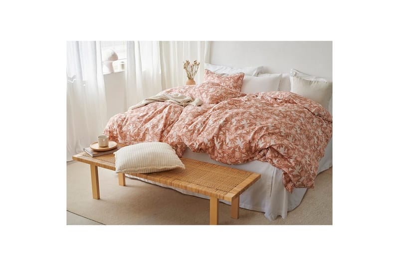 Påslakan 2-Dels Set Pomegranate Peach - Peach - Textilier & mattor - Sängkläder - Täcke