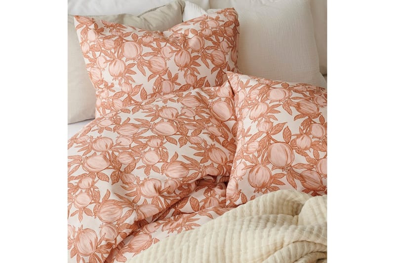 Påslakan 2-Dels Set Pomegranate Peach - Peach - Textilier & mattor - Sängkläder - Täcke