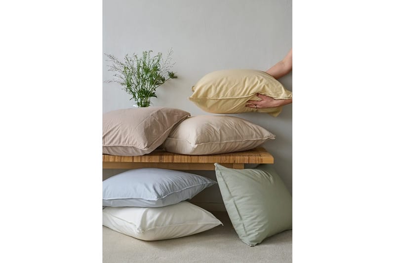 Påslakanset Dubbelsäng 3-Dels Humble - Beige - Textilier & mattor - Sängkläder - Bäddset & påslakanset