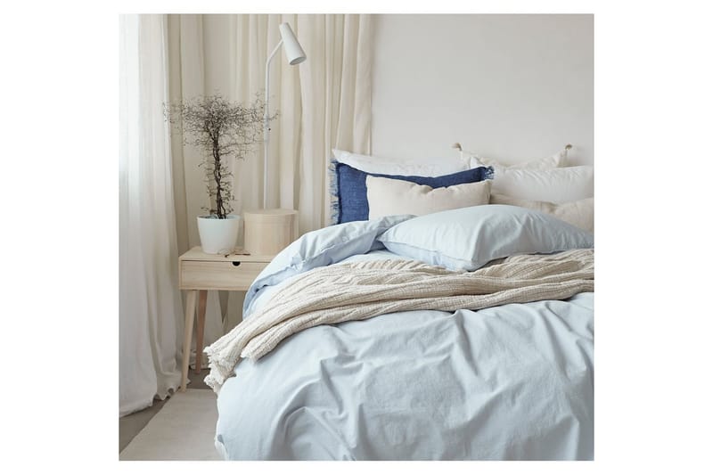 Påslakanset Dubbelsäng 3-Dels Humble - Blå - Textilier & mattor - Sängkläder - Bäddset & påslakanset