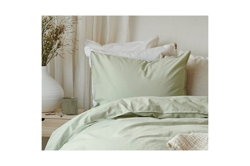 Påslakanset Dubbelsäng 3-Dels Humble - Grön - Textilier & mattor - Sängkläder - Bäddset & påslakanset