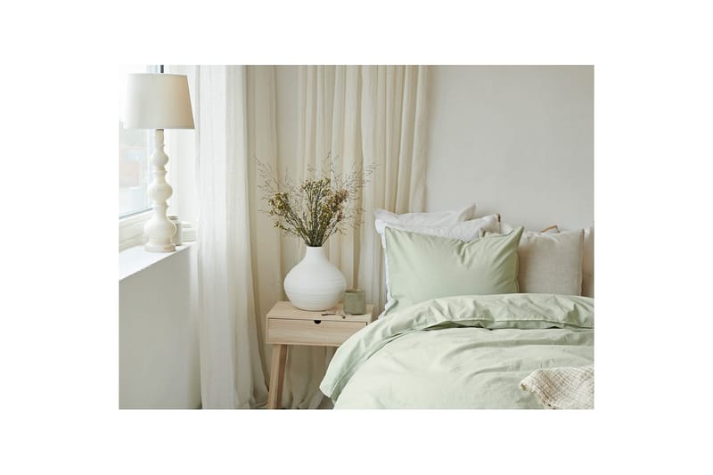 Påslakanset Dubbelsäng 3-Dels Humble - Grön - Textilier & mattor - Sängkläder - Bäddset & påslakanset