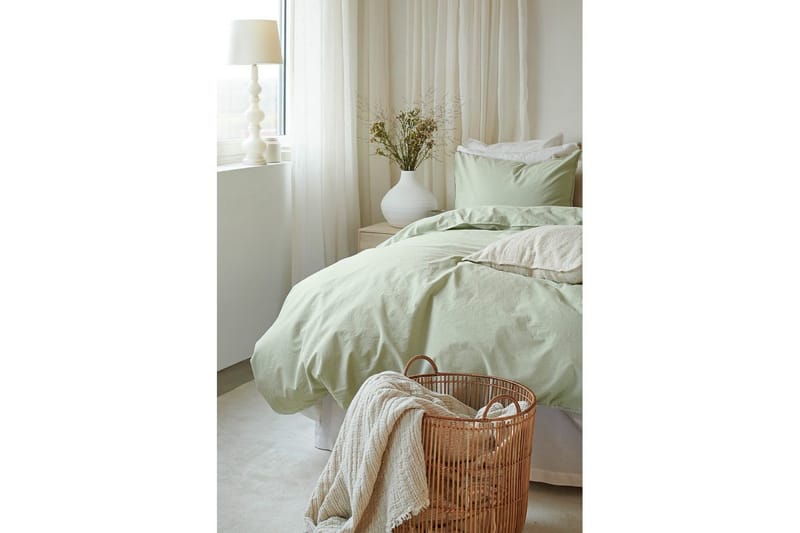 Påslakanset Dubbelsäng 3-Dels Humble - Grön - Textilier & mattor - Sängkläder - Bäddset & påslakanset