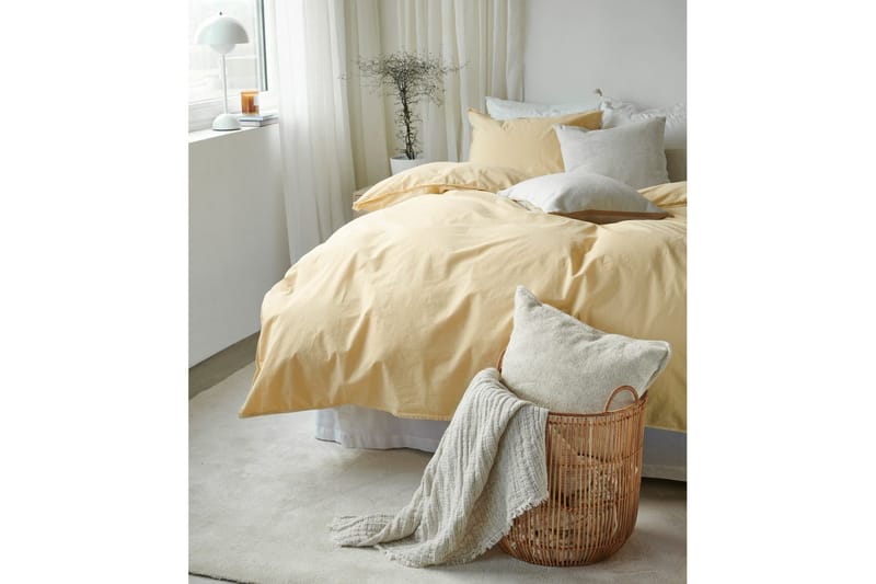 Påslakanset Dubbelsäng 3-Dels Humble - Gul - Textilier & mattor - Sängkläder - Bäddset & påslakanset