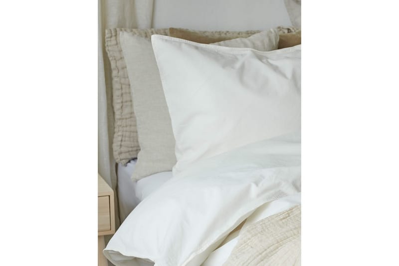 Påslakanset Dubbelsäng 3-Dels Humble - Vit - Textilier & mattor - Sängkläder - Bäddset & påslakanset