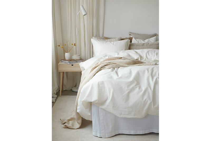 Påslakanset Dubbelsäng 3-Dels Humble - Vit - Textilier & mattor - Sängkläder - Bäddset & påslakanset