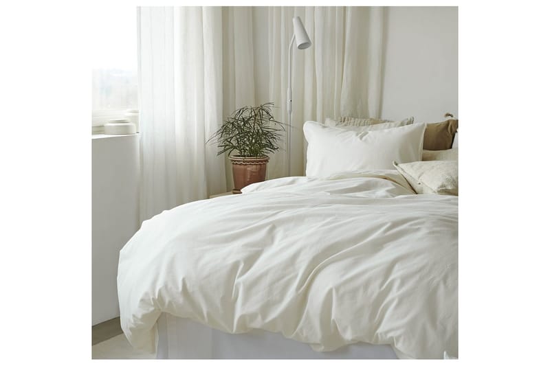 Påslakanset Dubbelsäng 3-Dels Humble - Vit - Textilier & mattor - Sängkläder - Bäddset & påslakanset