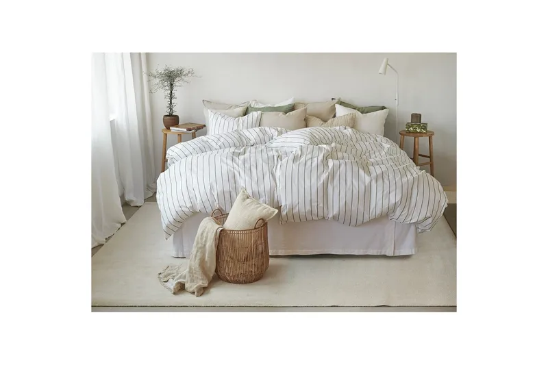 Påslakanset Dubbelsäng 3-Dels Saga - Grön - Textilier & mattor - Sängkläder - Bäddset & påslakanset