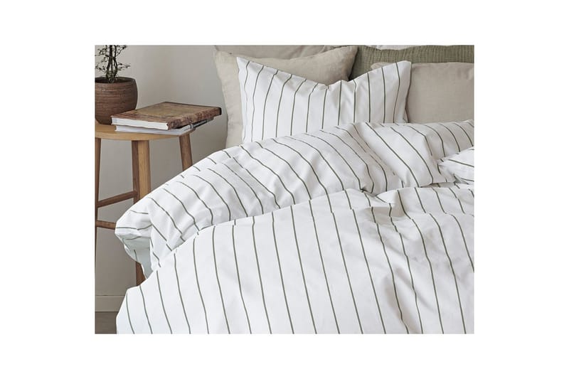 Påslakanset Dubbelsäng 3-Dels Saga - Grön - Textilier & mattor - Sängkläder - Bäddset & påslakanset