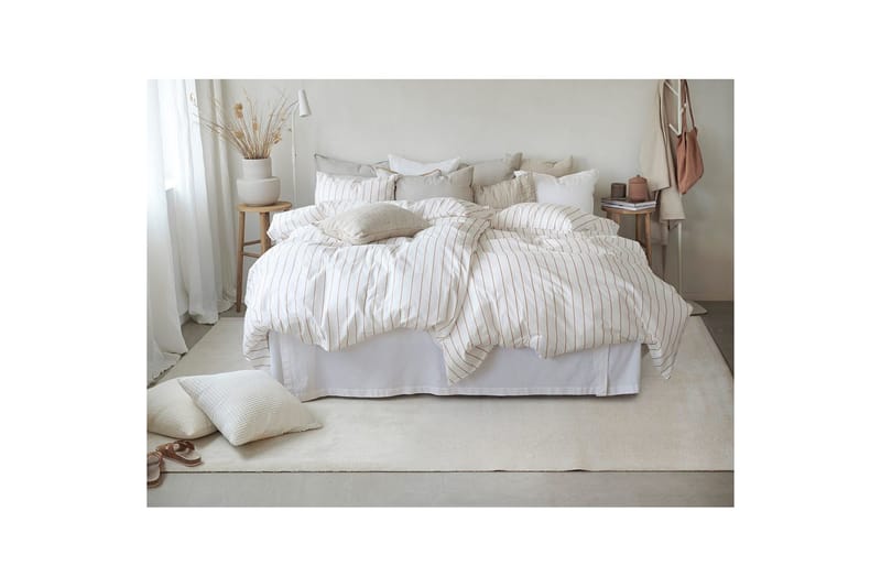 Påslakanset Dubbelsäng 3-Dels Saga - Orange - Textilier & mattor - Sängkläder - Bäddset & påslakanset