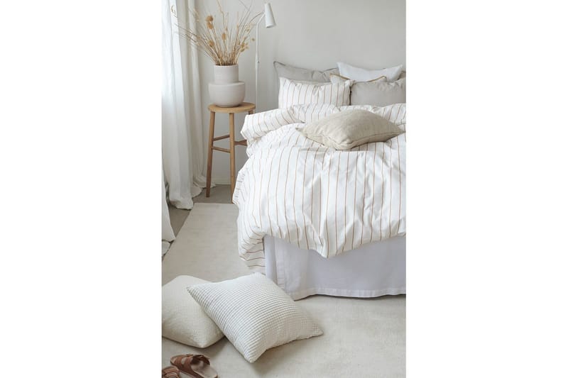 Påslakanset Dubbelsäng 3-Dels Saga - Orange - Textilier & mattor - Sängkläder - Bäddset & påslakanset