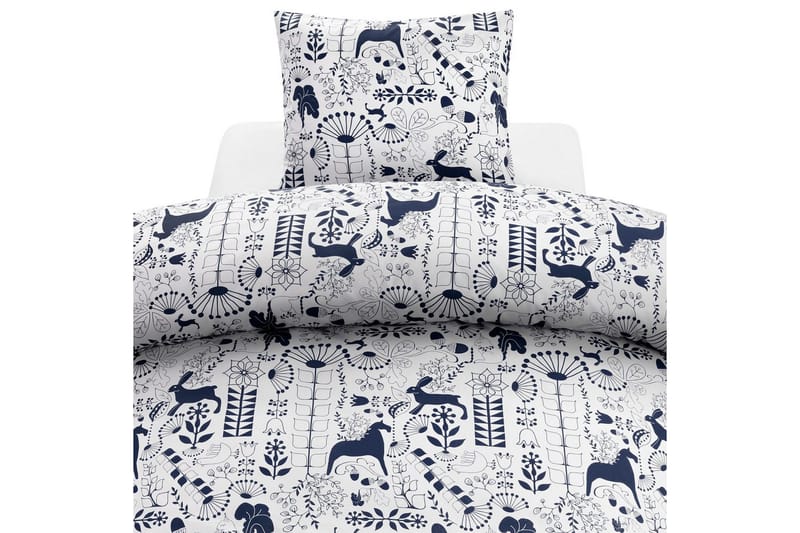 Påslakanset Enkelsäng 2-Dels Äppelbo - Marinblå - Textilier & mattor - Sängkläder - Bäddset & påslakanset