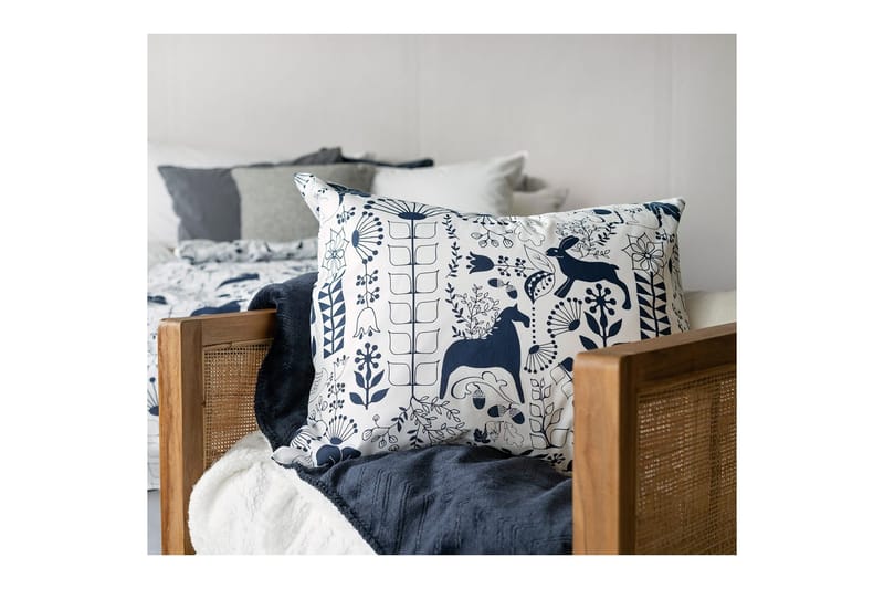 Påslakanset Enkelsäng 2-Dels Äppelbo - Marinblå - Textilier & mattor - Sängkläder - Bäddset & påslakanset