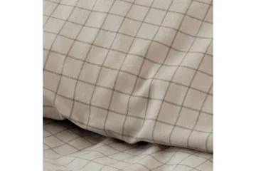 Påslakanset Enkelsäng 2-Dels Birger Flanell - Greige - Textilier & mattor - Sängkläder - Bäddset & påslakanset