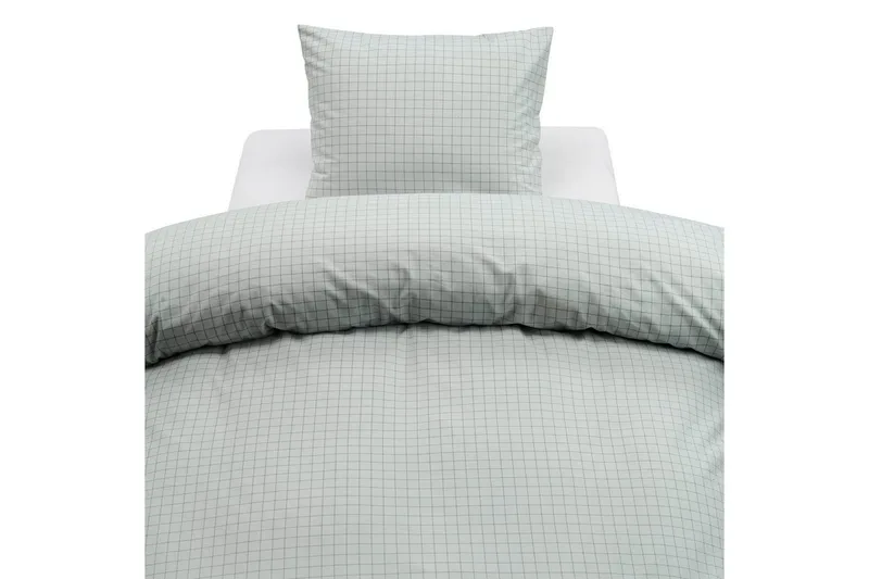 Påslakanset Enkelsäng 2-Dels Birger Flanell, Grön