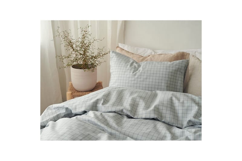 Påslakanset Enkelsäng 2-Dels Birger Flanell - Grön - Textilier & mattor - Sängkläder - Täcke - Enkeltäcke