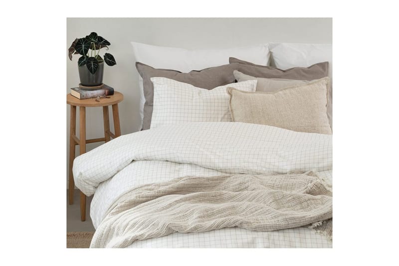 Påslakanset Enkelsäng 2-Dels Birger Flanell - Offwhite - Textilier & mattor - Sängkläder - Bäddset & påslakanset