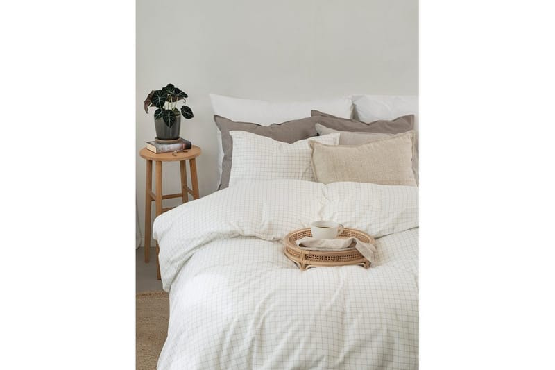 Påslakanset Enkelsäng 2-Dels Birger Flanell - Offwhite - Textilier & mattor - Sängkläder - Bäddset & påslakanset