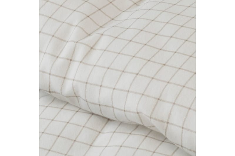Påslakanset Enkelsäng 2-Dels Birger Flanell - Offwhite - Textilier & mattor - Sängkläder - Bäddset & påslakanset