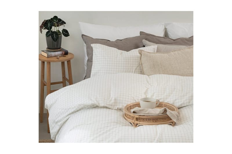 Påslakanset Enkelsäng 2-Dels Birger Flanell - Offwhite - Textilier & mattor - Sängkläder - Bäddset & påslakanset