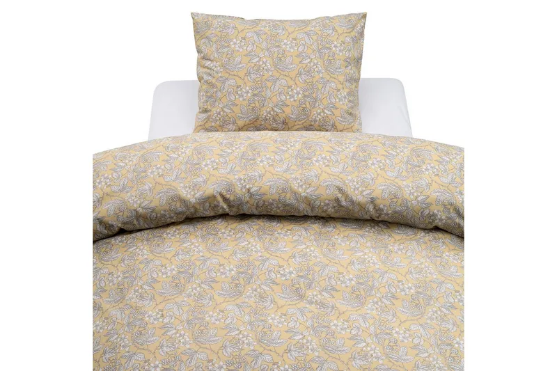 Påslakanset Enkelsäng 2-Dels Blackberry, Gul