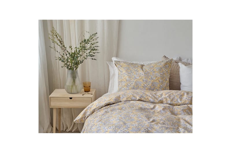 Påslakanset Enkelsäng 2-Dels Blackberry - Gul - Textilier & mattor - Sängkläder - Bäddset & påslakanset