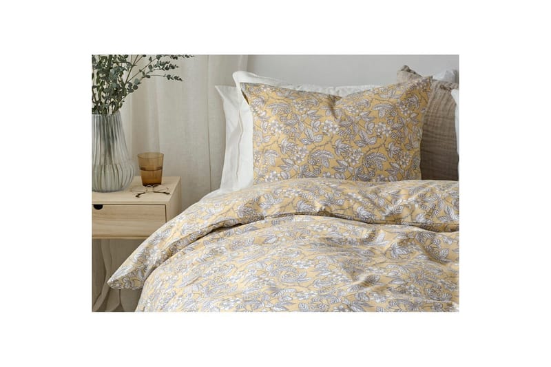 Påslakanset Enkelsäng 2-Dels Blackberry - Gul - Textilier & mattor - Sängkläder - Bäddset & påslakanset