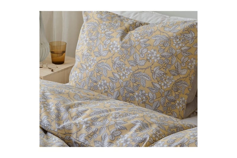 Påslakanset Enkelsäng 2-Dels Blackberry - Gul - Textilier & mattor - Sängkläder - Bäddset & påslakanset