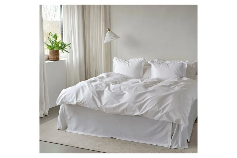 Påslakanset Enkelsäng 2-Dels Egyptisk Bomull Vit - Textilier & mattor - Sängkläder - Täcke - Enkeltäcke