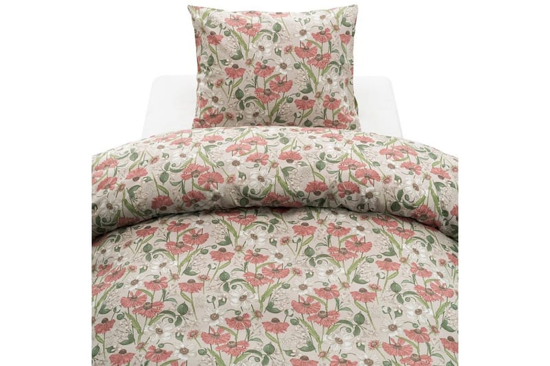 Påslakanset Enkelsäng 2-Dels Fleur, Rosa